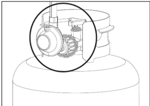 CHAR BROIL 463277017 - Cierre todas las perillas de control de la parrilla. - 1