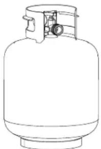 CHAR BROIL 463277017 - Reservoir de gaz. - 2