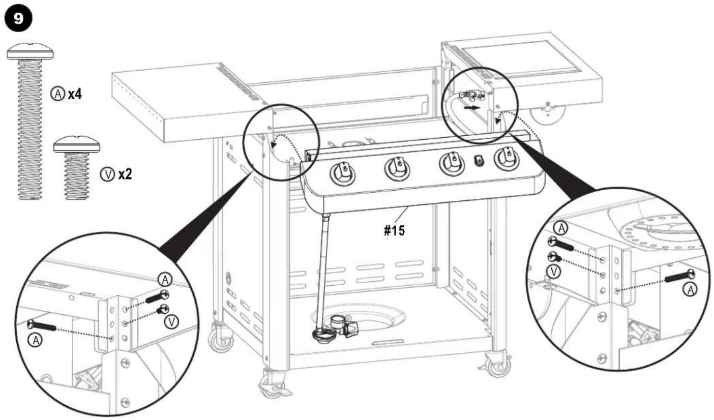 CHAR BROIL 463277017 - ASSEMBLY/ ASSEMBLAGE/ ARMADO - 19