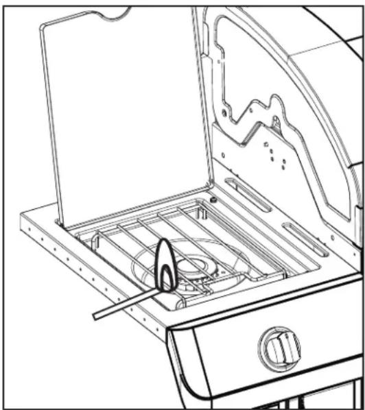 CHAR BROIL 463277017 - Encendido con fósforos del quemador lateral - 1
