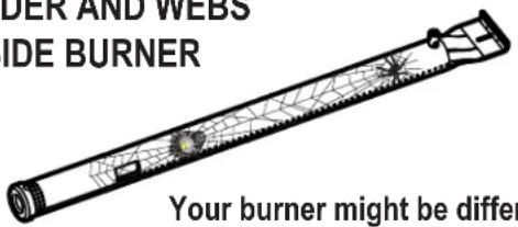 CHAR BROIL 463277017 - SPIDER AND WEBS INSIDE BURNER - 1