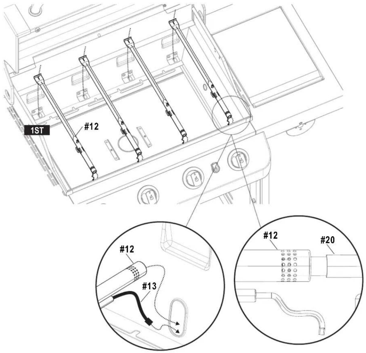 CHAR BROIL 463277017 - CAUTION - 13