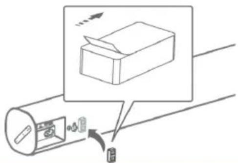 SCHNEIDER Comsumer SC300SND - Wall mounting the sound bar - 1
