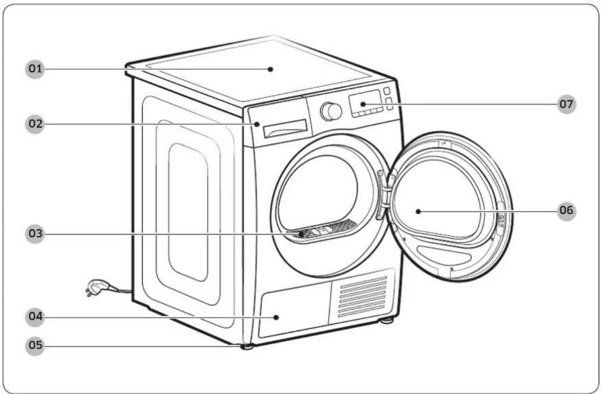 SAMSUNG DV80M5210QW - Lieferumfang - 1