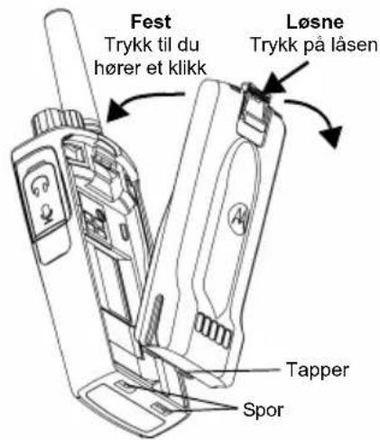 MOTOROLA XT460 - Sette inn litiumionbatteriet - 1