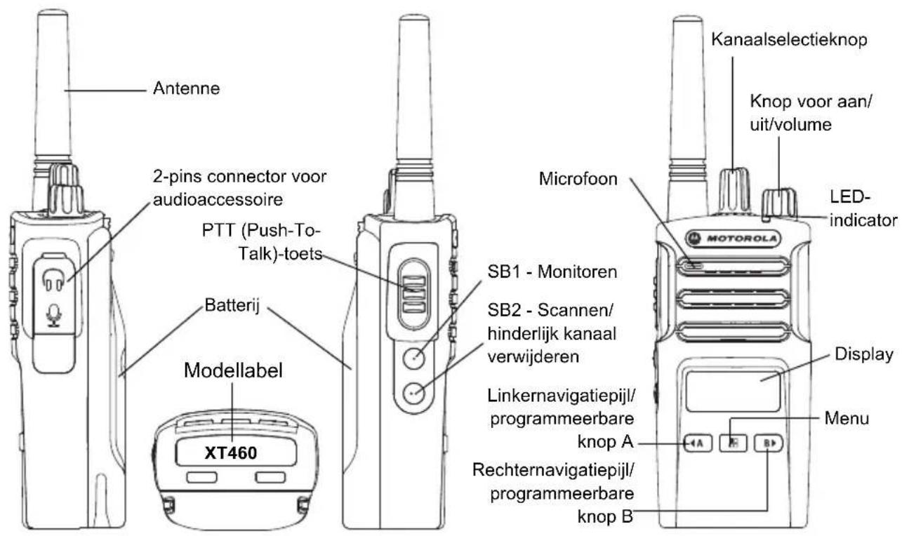 MOTOROLA XT460 - OVERZICHT VAN DE PORTOFOON - 1