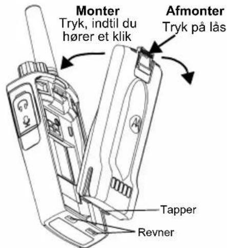 MOTOROLA XT460 - Sådan installeres litium-ion-batteriet (Li-Ion) - 1