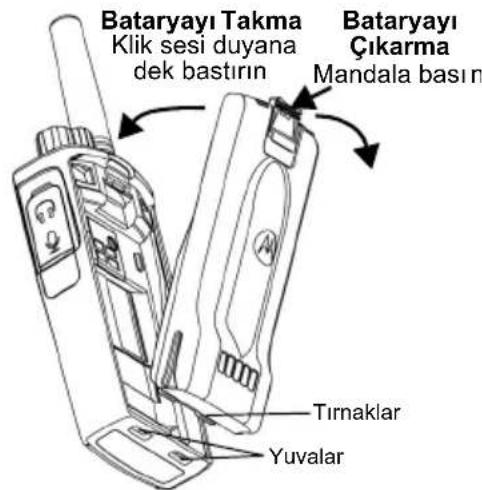 MOTOROLA XT460 - Lityum-İyon (Li-İyon) Bataryayı Takma - 1