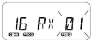 MOTOROLA XT460 - PROGRAMMATION DE FRÉQUENCES RX (RÉCEPTION) - 1