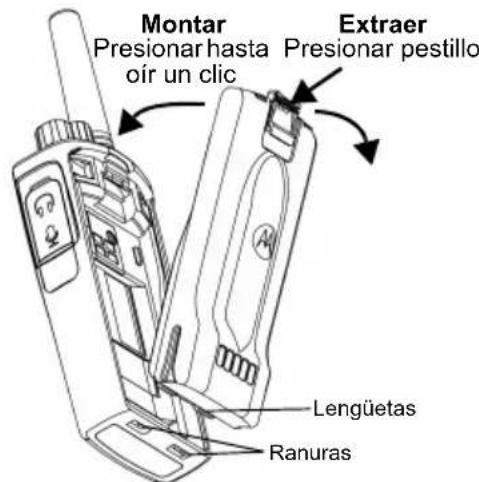 MOTOROLA XT460 - Instalación de la batería de ion litio (Li-Ion) - 1