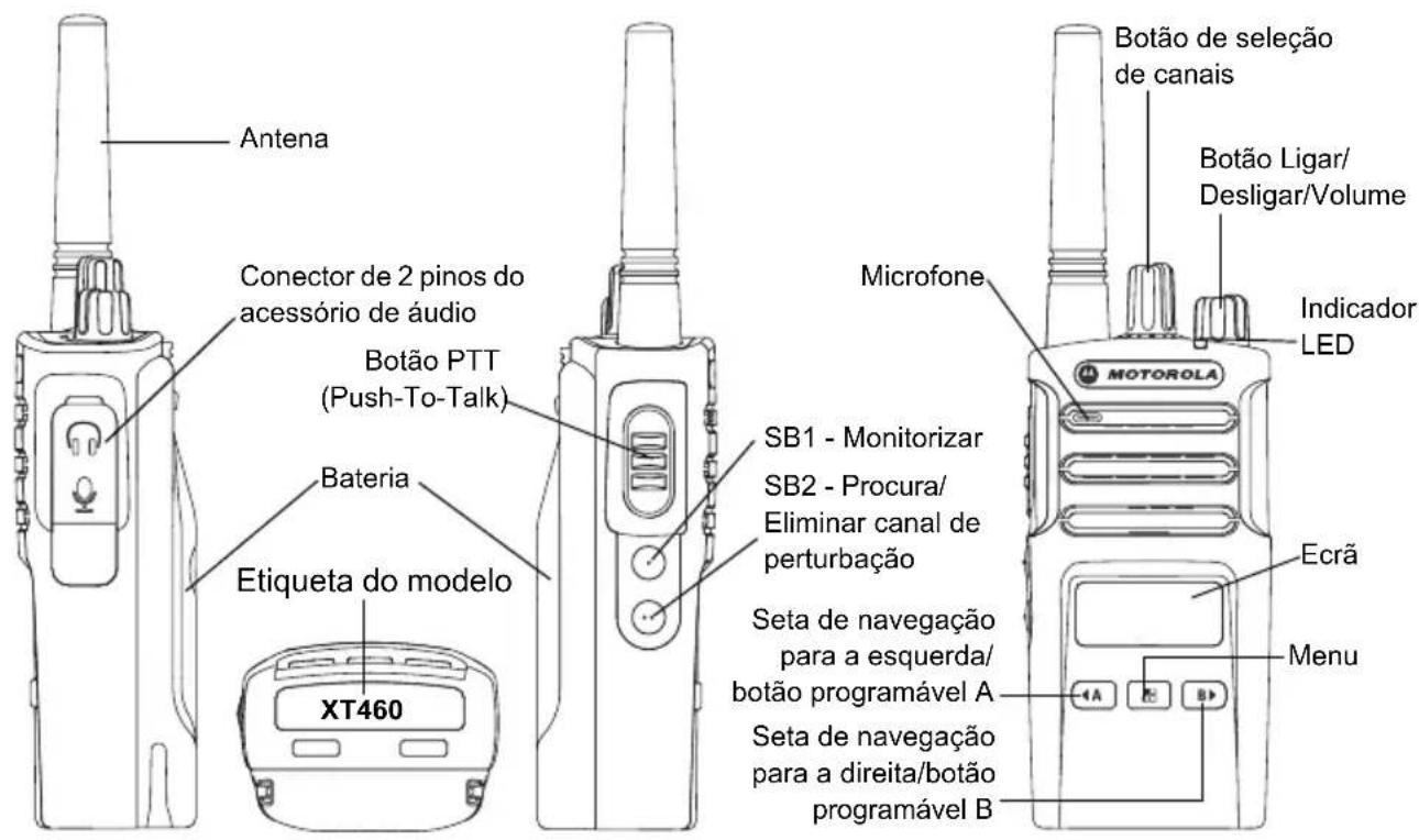 MOTOROLA XT460 - VISÃO GERAL DO RÁDIO - 1