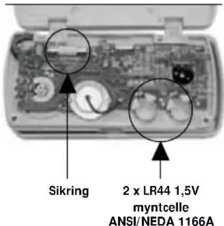 Laserliner MultiMeterPocketBox - 1nsetting av batteriene / Skifte av sikringen - 2