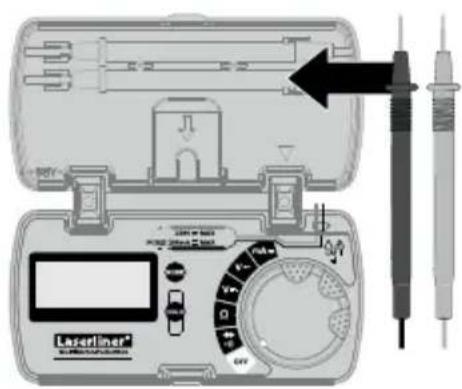 Laserliner MultiMeterPocketBox - Eastgorelse af målespiderne - 1