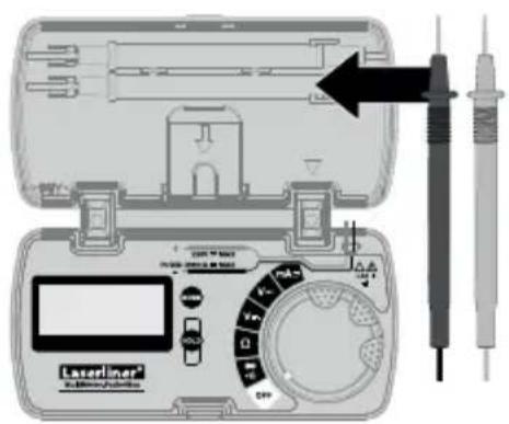 Laserliner MultiMeterPocketBox - Mittapuikkojen kiinnitys - 1