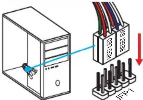 MSI B250M PROVDH - JFP1, JFP2: Front Panel Connectors - 1