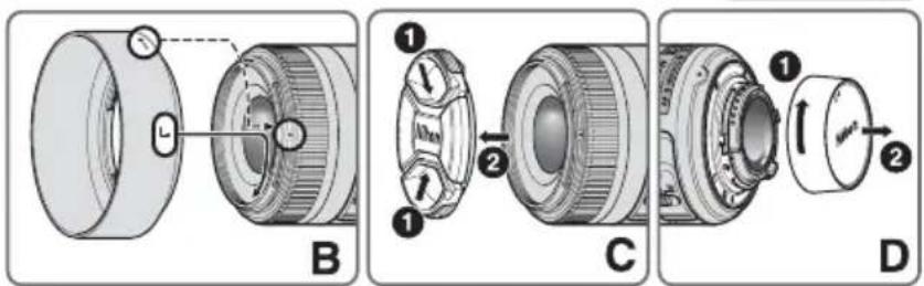 NIKON AFS 35mm f1.8G DX - Adopte las siguientes precauciones al manipular la cámara y el objetivo - 2