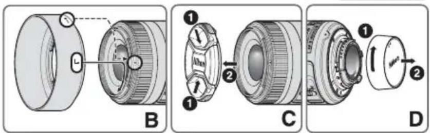 NIKON AFS 35mm f1.8G DX - Nell'utilizzo della fotocamera e dell'obiettivo, osservare le seguenti precauzioni - 2
