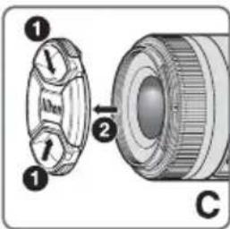 Technical diagram showing a mechanical component with labeled parts and directional arrows indicating assembly or alignment.