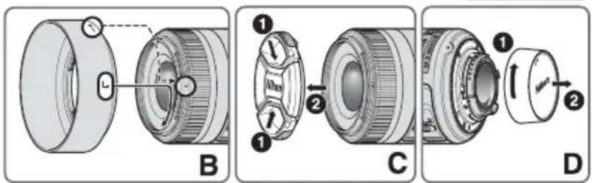 NIKON AFS 35mm f1.8G DX - Beim Umgang mit Kamera und Objektiv unbedingt die folgenden Vorsichtmaßnahmen beachten: - 2