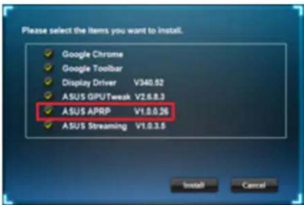 ASUS Strix GTX 1060 O6G Gaming - Instalace ASUS APRP v operacním systemd Windows Vista / Windows 8.1/8/7 (32/64 bit) - 2