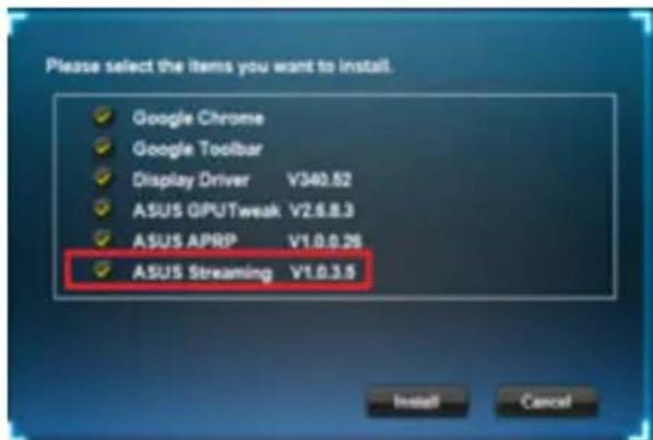 ASUS Strix GTX 1060 O6G Gaming - Installing ASUS Streaming in Windows Windows® 8.1 / 8 / 7 (32/64 bit) - 2