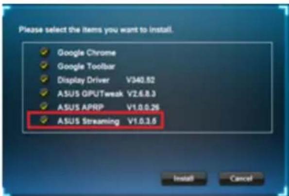 ASUS Strix GTX 1060 O6G Gaming - Instalar o ASUS Streaming - 1