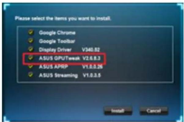 ASUS Strix GTX 1060 O6G Gaming - 3actocy Hok ASUS GPU Tweak - 1