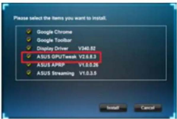 ASUS Strix GTX 1060 O6G Gaming - Installazione di ASUS GPU Tweak nei sistemi operativi Windows® Vista e Windows® 8.1 / 8 / 7 (32/64 bit) - 2