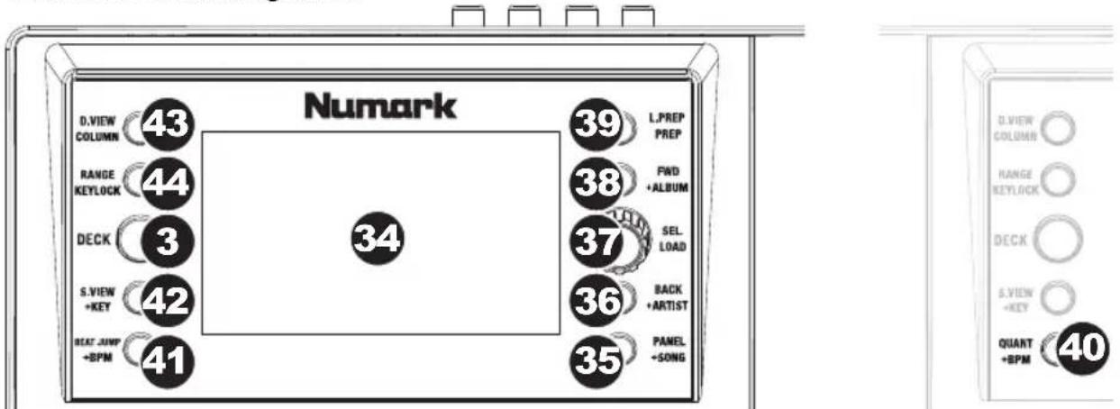 NUMARK NVII - Controles de navegación - 1
