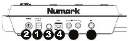 NUMARK NVII - Rear Panel - 1