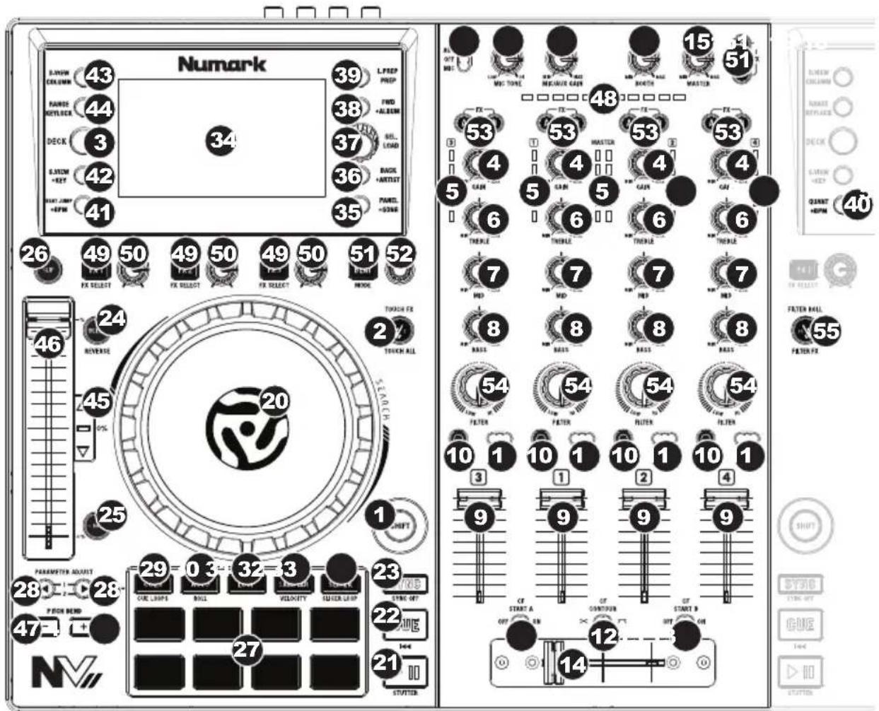 NUMARK NVII - Oberseite - 1