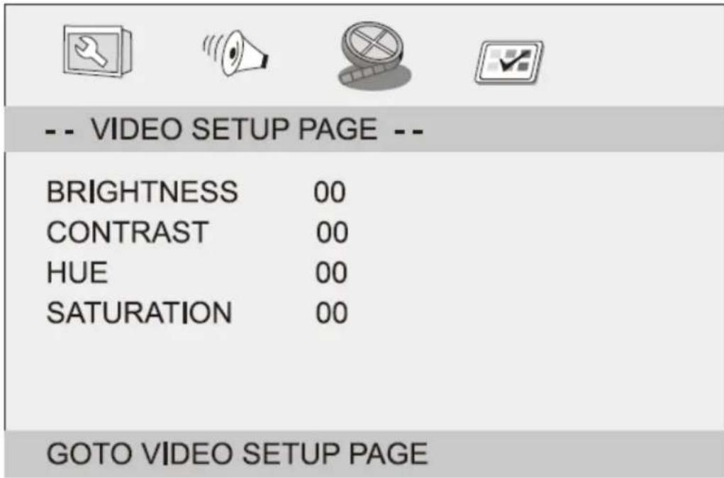 LENCO DVP1045 - Video Setup Page - 1