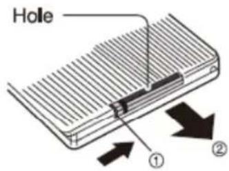 LENCO DVP1045 - Insert the battery - 1