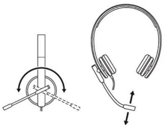 LOGITECH H570e - JUSTERA MIKROFONARMEN - 1