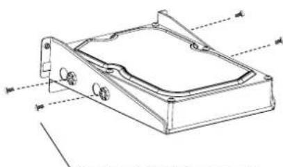Phanteks Enthoo Evolv ATX - To install, align the bracket and slide in. Use the 4x silver screw to lock in place. - 1