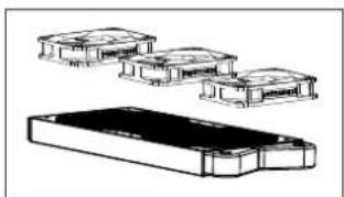 Phanteks Enthoo Evolv ATX - To install, align the bracket and slide in. Use the 5x silver screw to lock in place. - 1