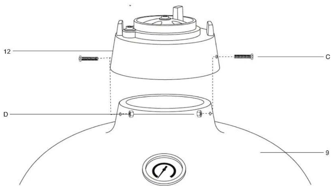 Patton Kamado 16” Table Chef - MONTAGE - 5