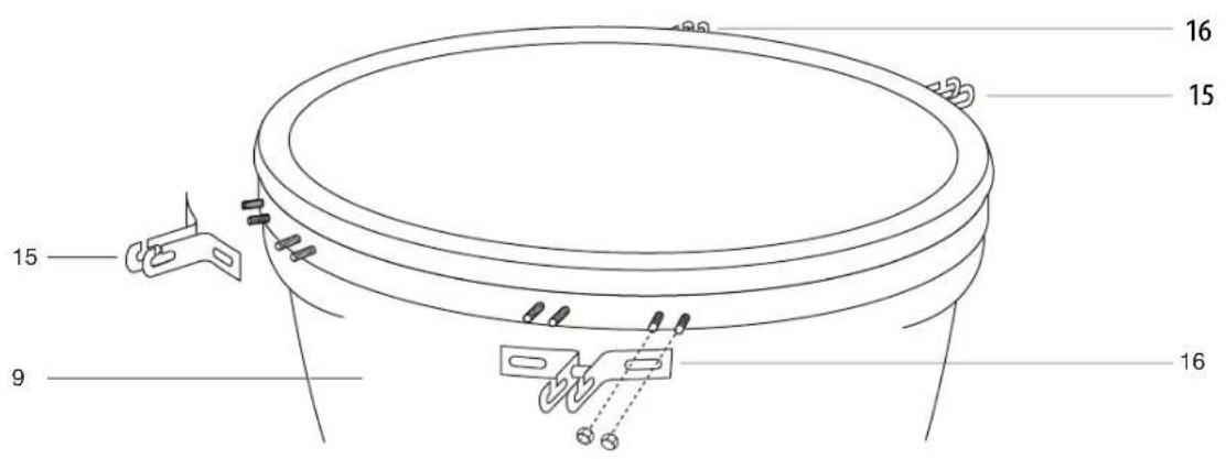 Patton Kamado 16” Table Chef - MONTAGGIO - 6