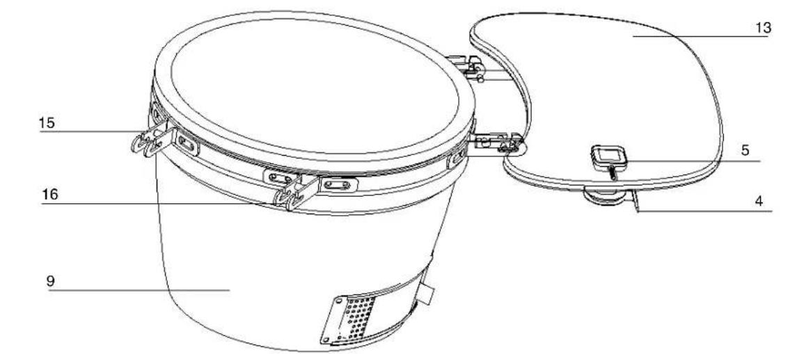 Patton Kamado 16” Table Chef - MONTAGE - 8