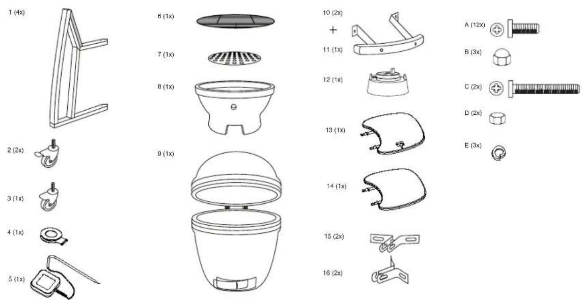 Patton Kamado 16” Table Chef - Listedespieces - 1