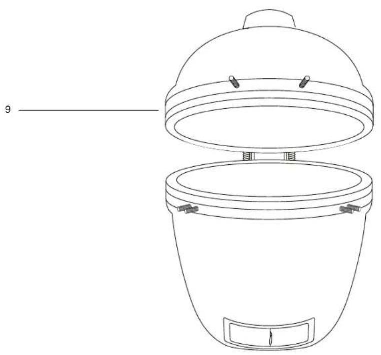 Patton Kamado 16” Table Chef - ASSEMBLY - 4