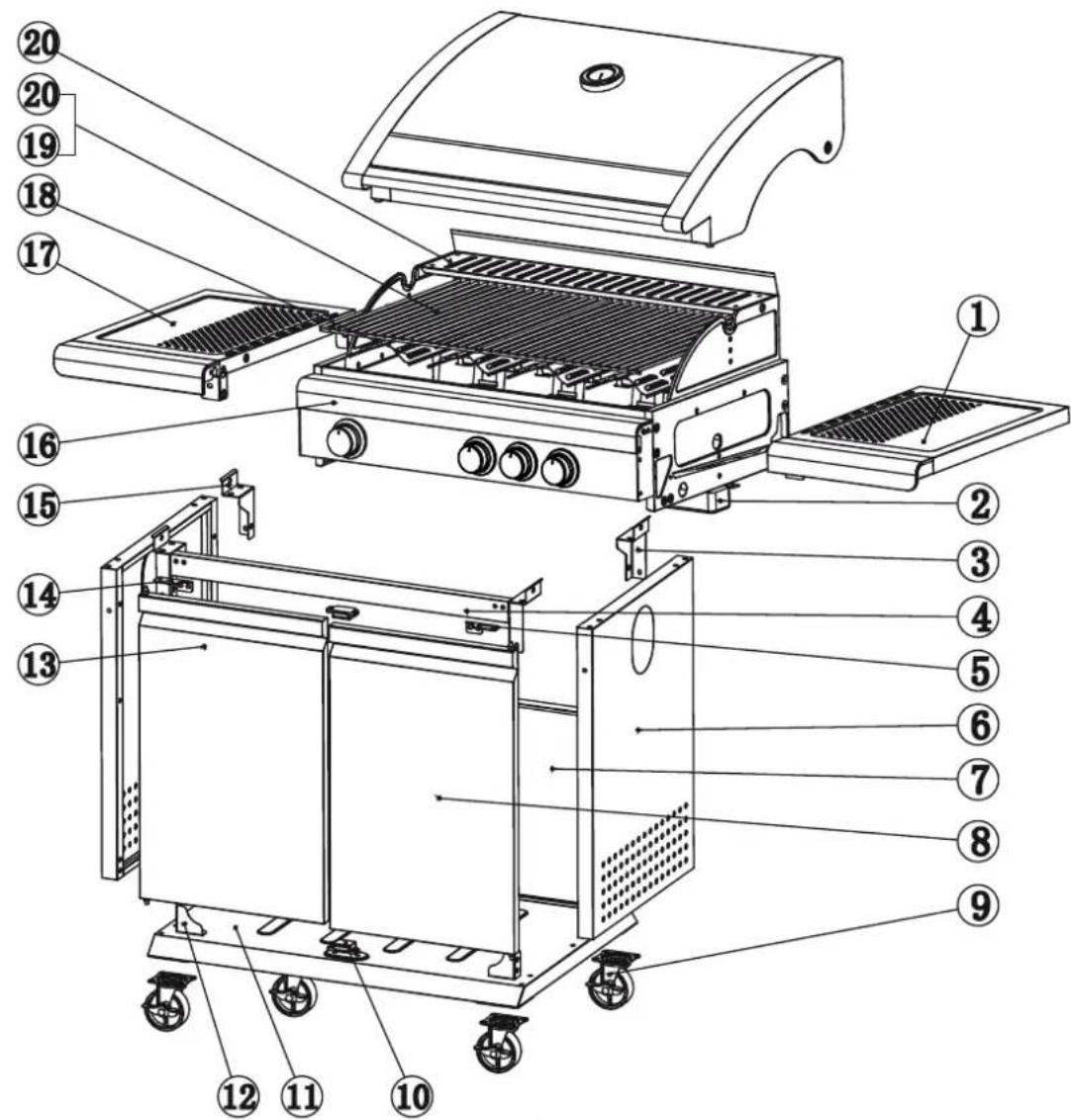 Patton BBQ Patio Chef 4+ - EERSTE GEBRUIK, VERBRANDEN VAN VET EN OLIE - 2
