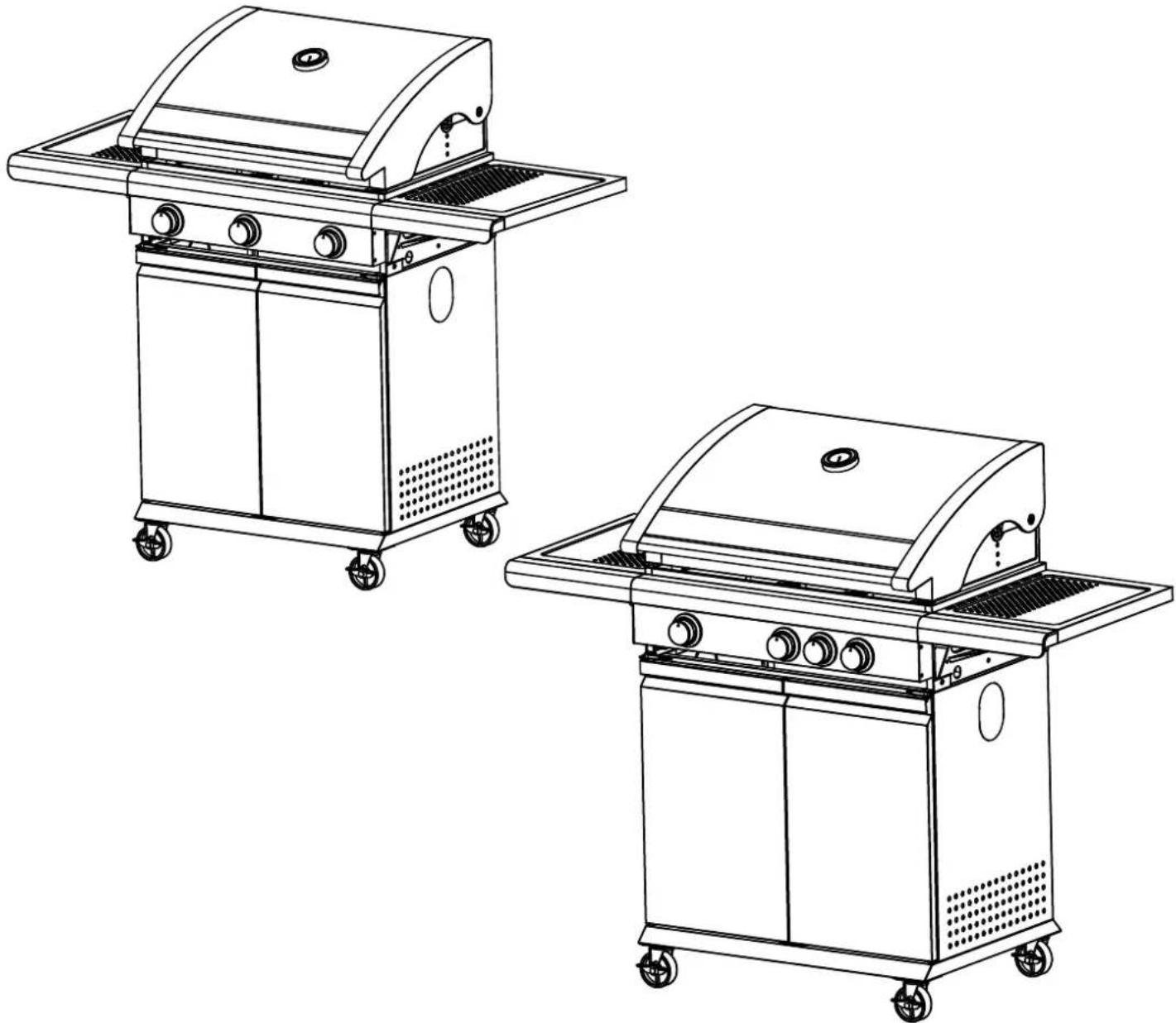 Patton BBQ Patio Chef 4+ - OPERATING AND ASSEMBLY INSTRUCTIONS - 1