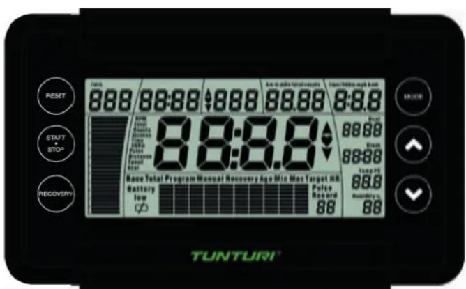 TUNTURI Cardio Fit R20 - Consola (fig F) - 1