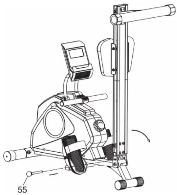 TUNTURI Cardio Fit R30 - AJUSTE DE LOS SOPORTES DE LOS PIES. - 1
