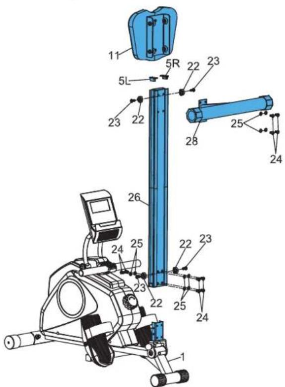 TUNTURI Cardio Fit R30 - Assemblage - Étape 3 - 1