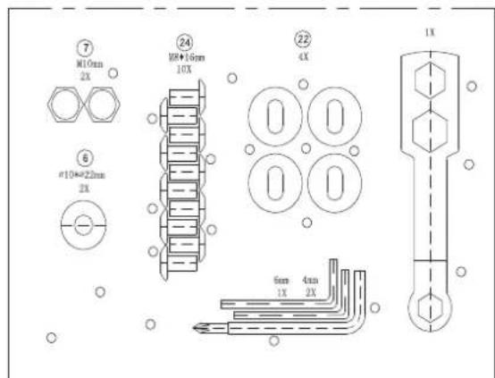 TUNTURI Cardio Fit R30 - PARTS OUT OF BOX - 11