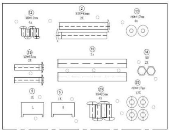 TUNTURI Cardio Fit R30 - HARDWARE_KIT - 1