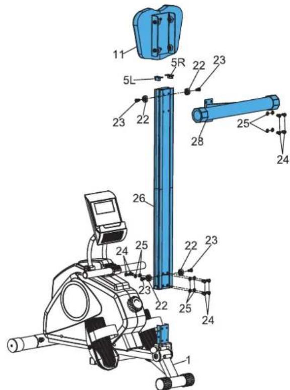 TUNTURI Cardio Fit R30 - Assembly step 2 - 2
