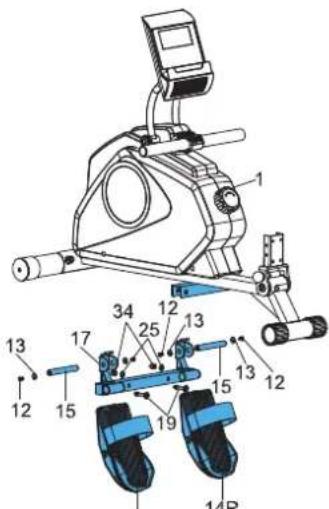 TUNTURI Cardio Fit R30 - Assemblage stap 2 - 1